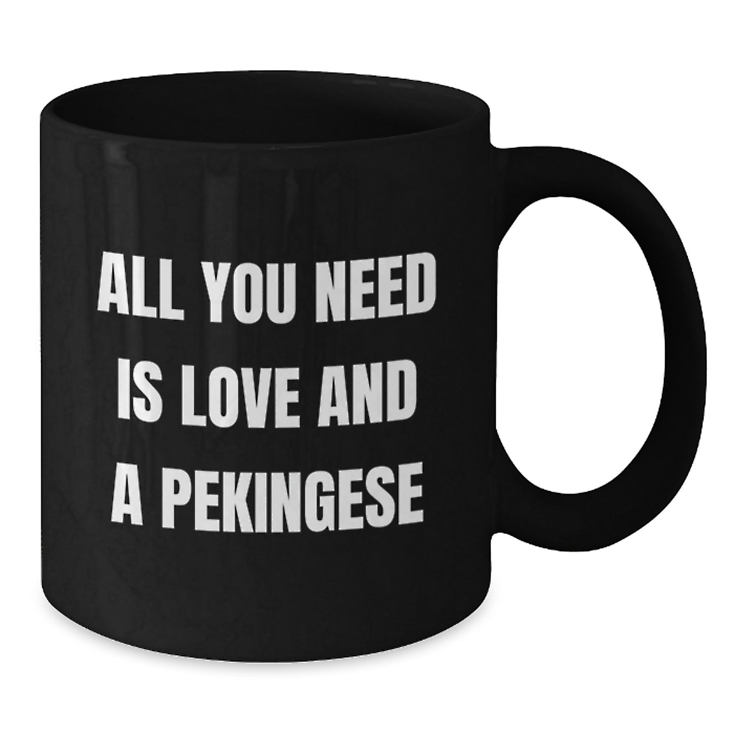 Pekingese Dog Funny Quote Black Coffee Mug Gifts for Pekingese Dog Lovers from Friends Christmas Unique - Additional
