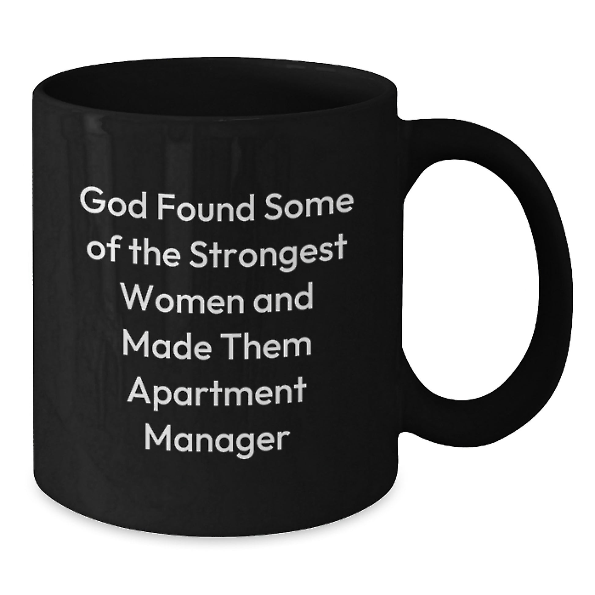 Funny Inspirational Gifts for Apartment Manager Women Friends - Black Coffee Mug from Family - Additional