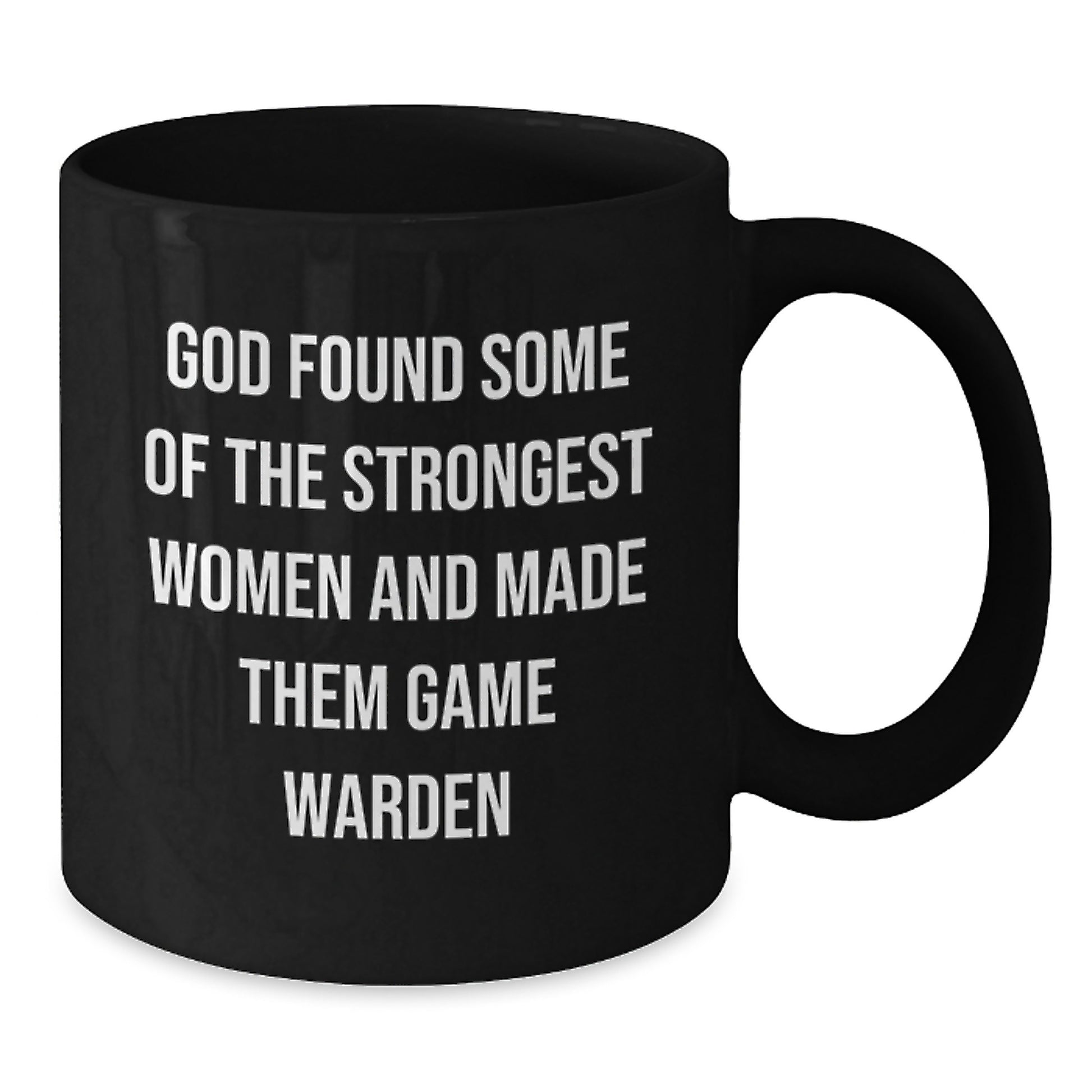 Funny Game Warden Gifts from Friends to Game Wardens, Christmas Unique Gifts for Women, Black Coffee Mug - Additional