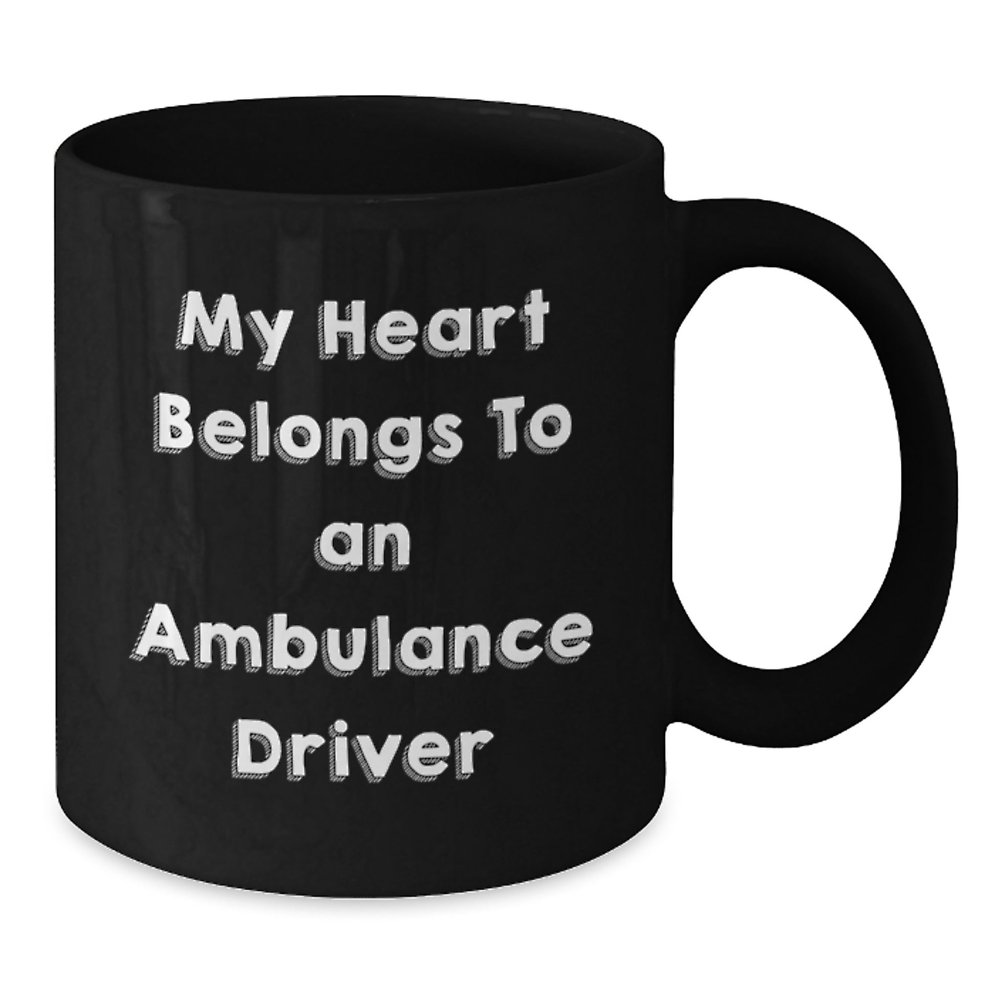 Funny Ambulance Driver Gifts for Men, My Heart Belongs To An Ambulance Driver Christmas Unique Gifts from Friends - Additional