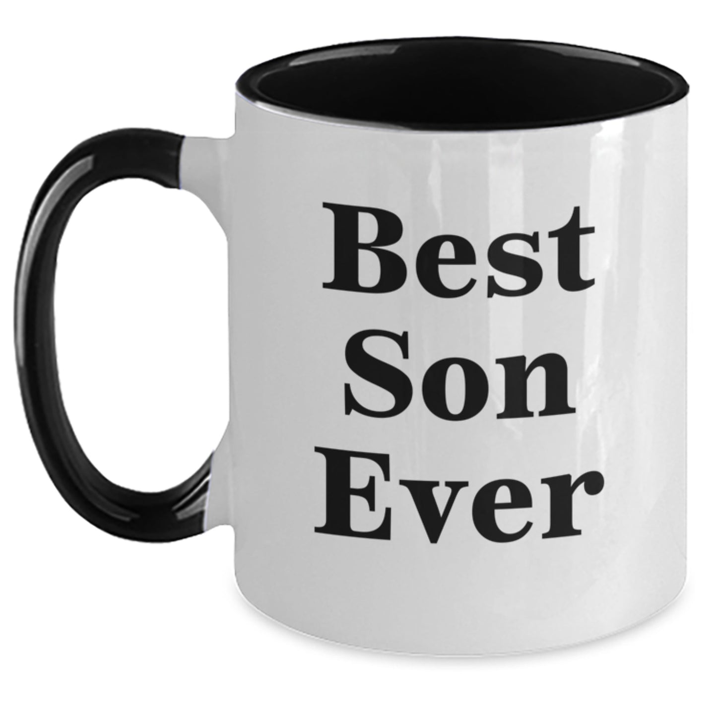Funny Son Gifts from Mom Dad, Best Son Ever Two Tone Coffee Mug, Christmas Unique Mugs, Son Lover - Main