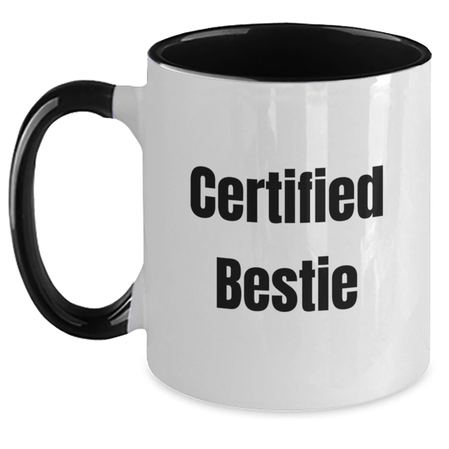 Funny Quotes Bestie Gifts from Friends Christmas Unique Gifts Two Tone Coffee Mug for Bestie - Main