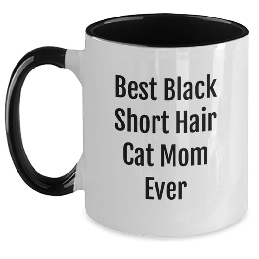 Funny Black Short Hair Cat Mom Gifts from Friends for Black Short Hair Cat Birthday Unique Gifts - Main