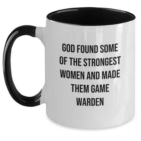 Funny Game Warden Gifts from Friends and Family - Inspirational Two Tone Coffee Mug for Christmas Unique Presents - Main
