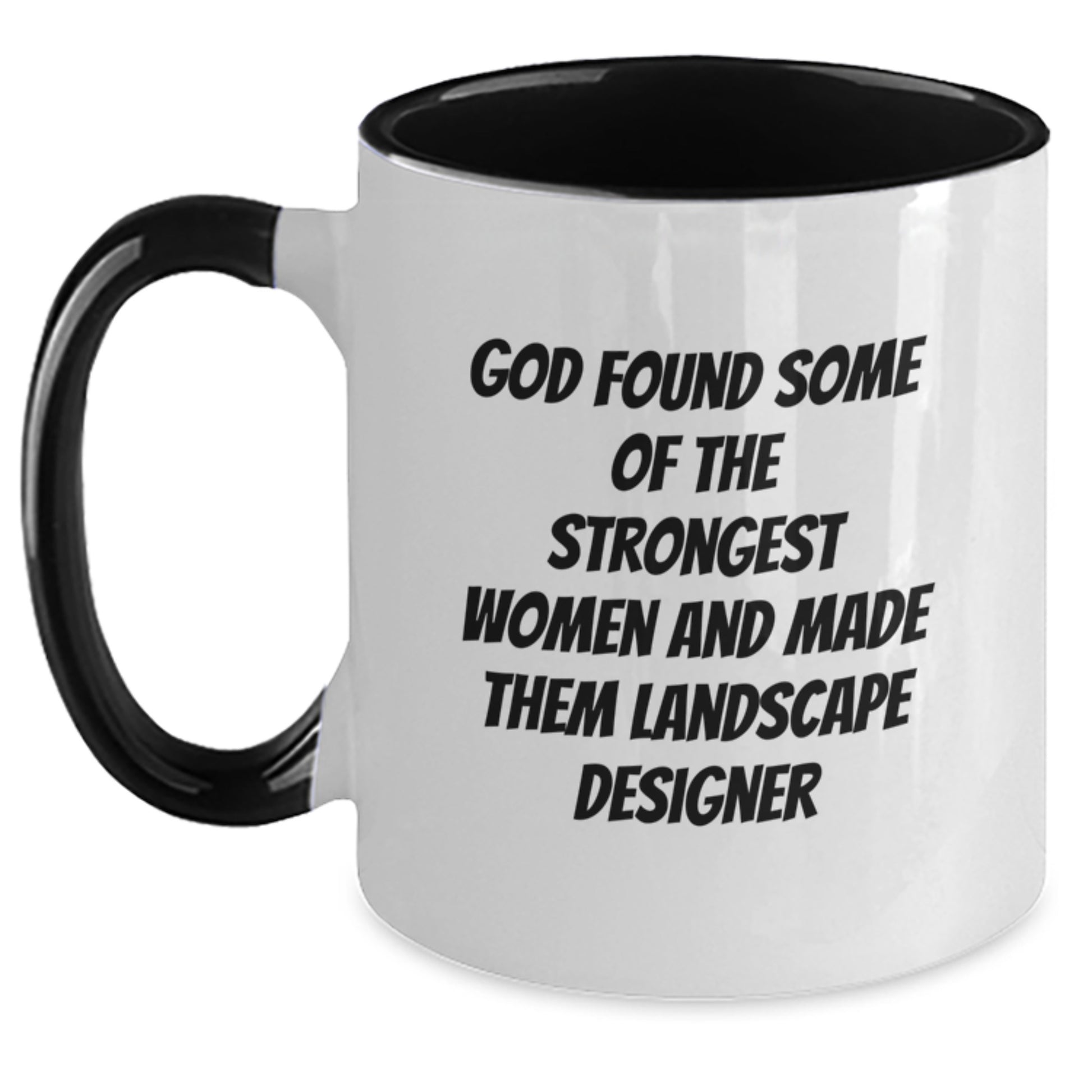 Funny Landscape Designer Gifts from Friends - Two Tone Coffee Mug for Landscape Designer Women - Gifts for Landscape Designers at Christmas - Main