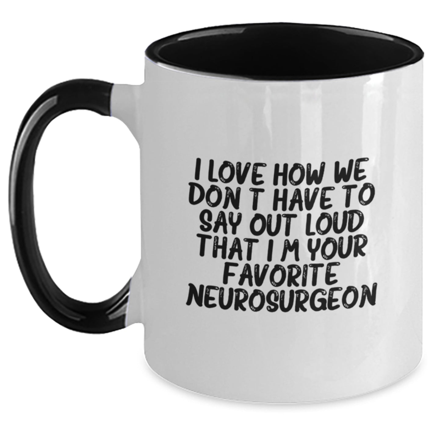 Funny Neurosurgeon Gifts from Men for Favorite Neurosurgeon Christmas Unique Gifts - Two Tone Coffee Mug - Main