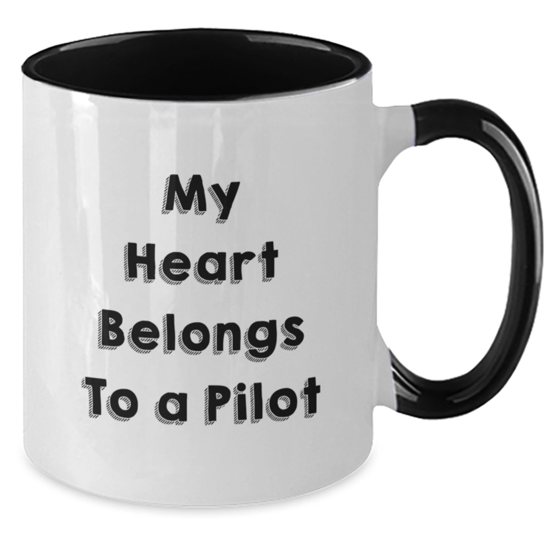 Funny Pilot Quote Gifts from Friends for Birthday Unique Two Tone Coffee Mugs - Additional