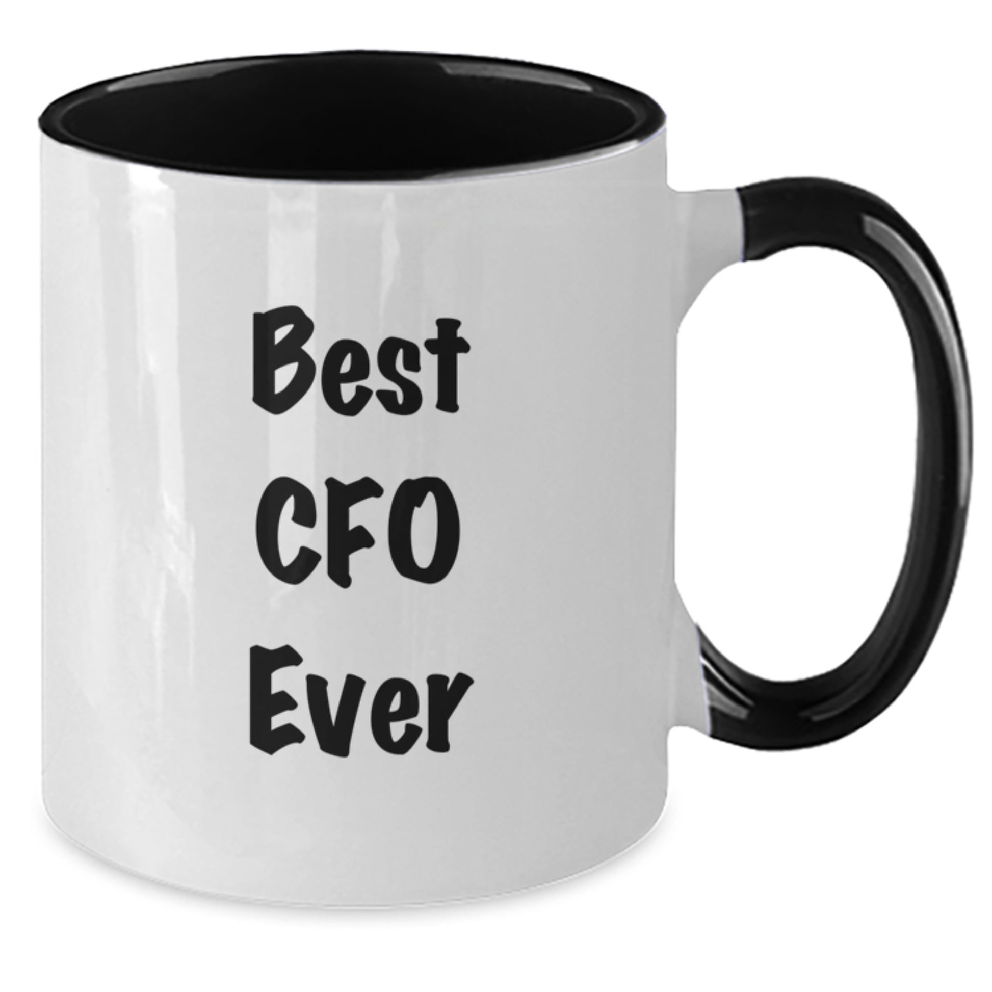Funny CFO Gifts from Friends and Family - Best CFO Ever Two Tone Coffee Mug, 11oz Ceramic, Christmas Unique Presents for CFO, Men, Women, Coworkers, Family - Additional