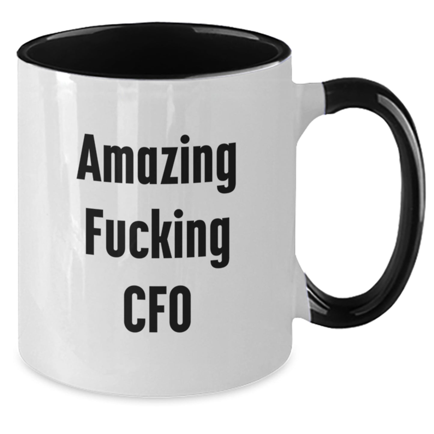 Funny CFO Gifts from Men, for Men, Funny Two Tone Coffee Mugs, Christmas Unique Gifts, Amazing 'F--king Cfo' Quote - Additional