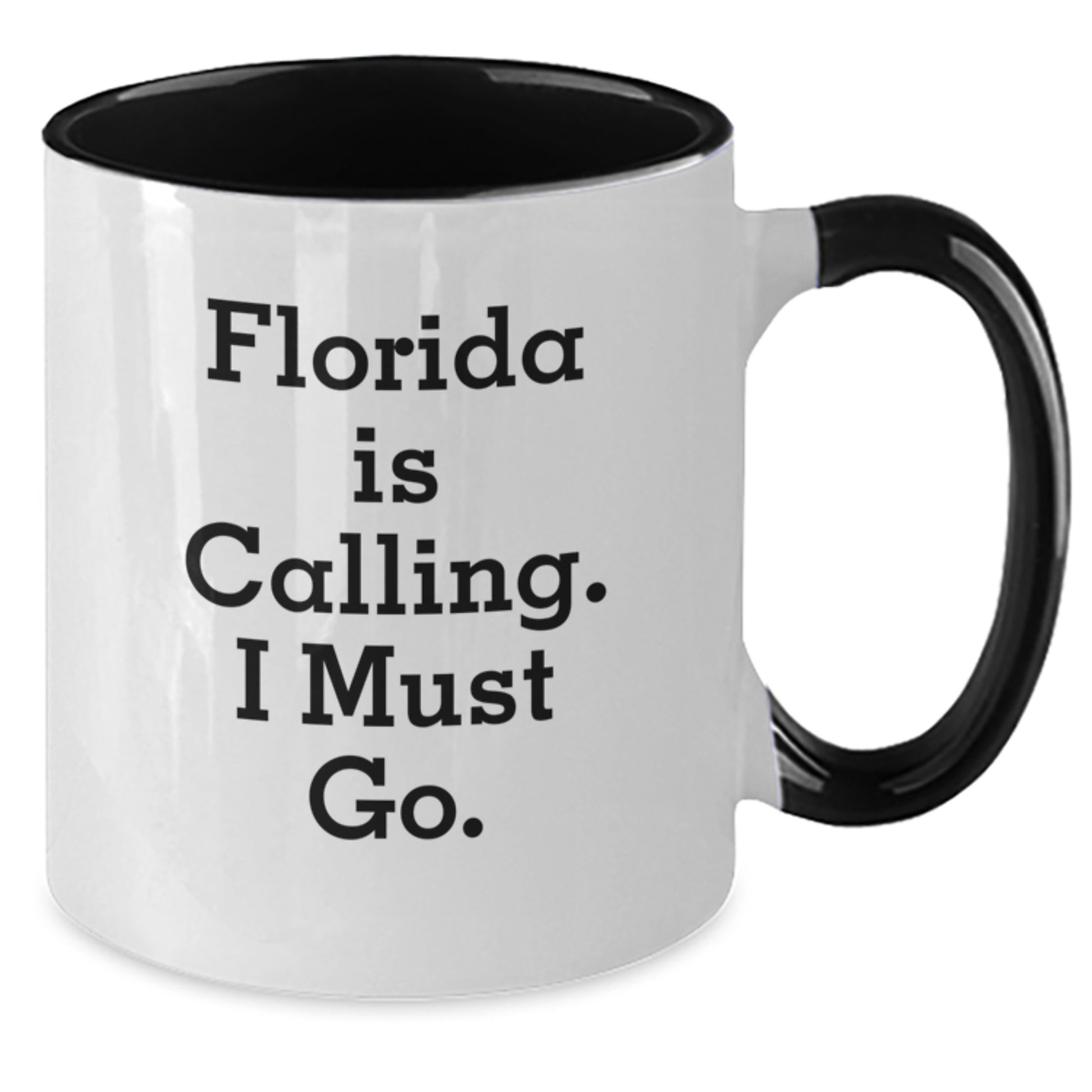 Funny Florida Gifts, Two Tone Coffee Mug, 'Florida Is Calling. I Must Go.' for Women, Gifts from Friends to Family, Perfect for Christmas Unique Gifts - Additional