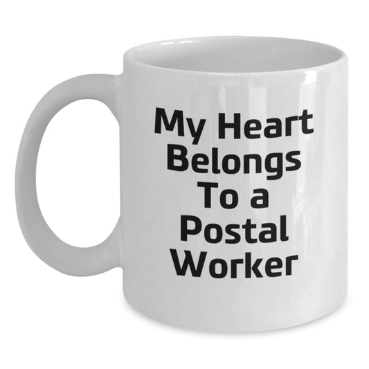 Funny Quote Gifts for Postal Worker Friends Unique Christmas Mugs from Men - Main