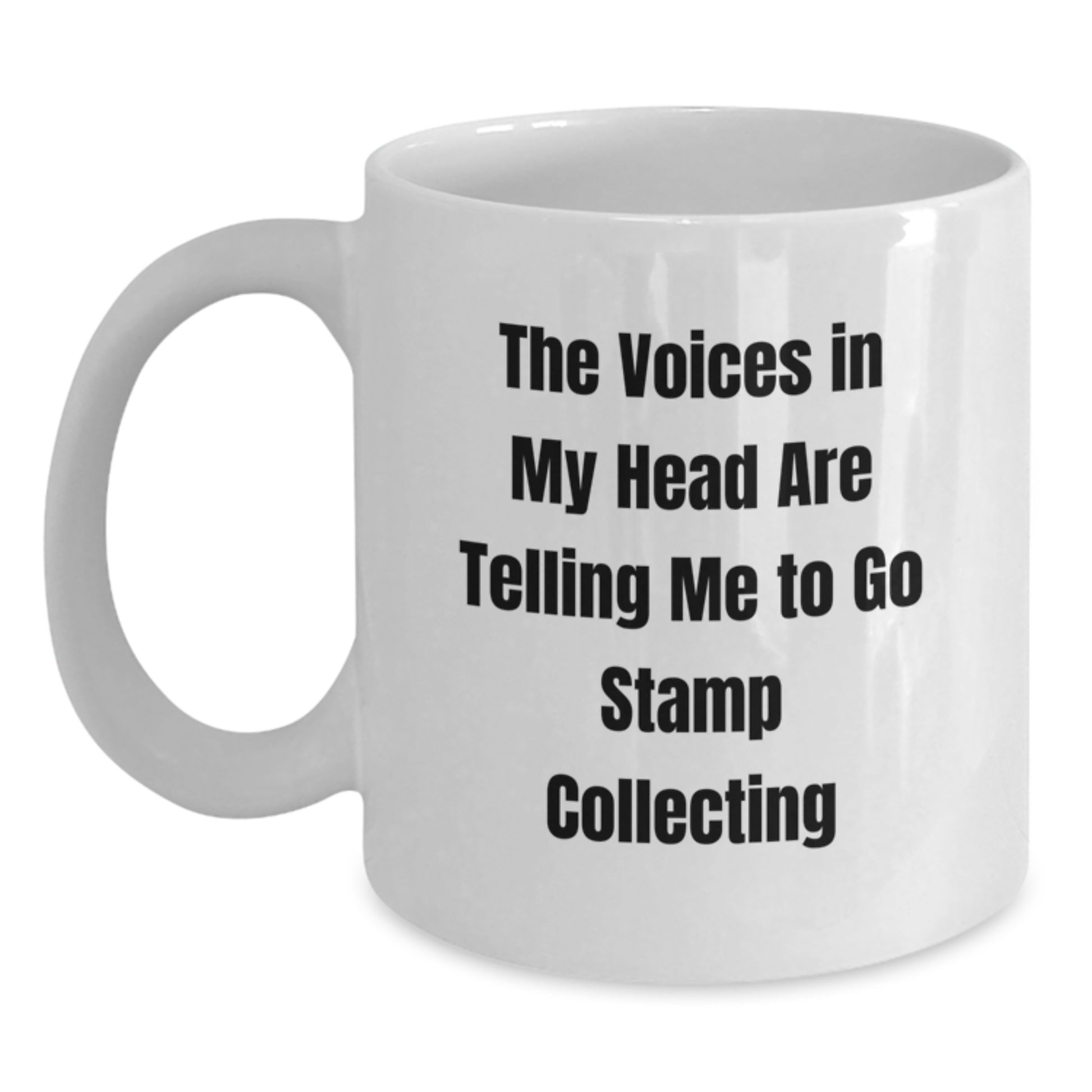 Funny Quote White Coffee Mug for Stamp Collecting Enthusiasts Gifts from Family Friends Christmas Unique - Main