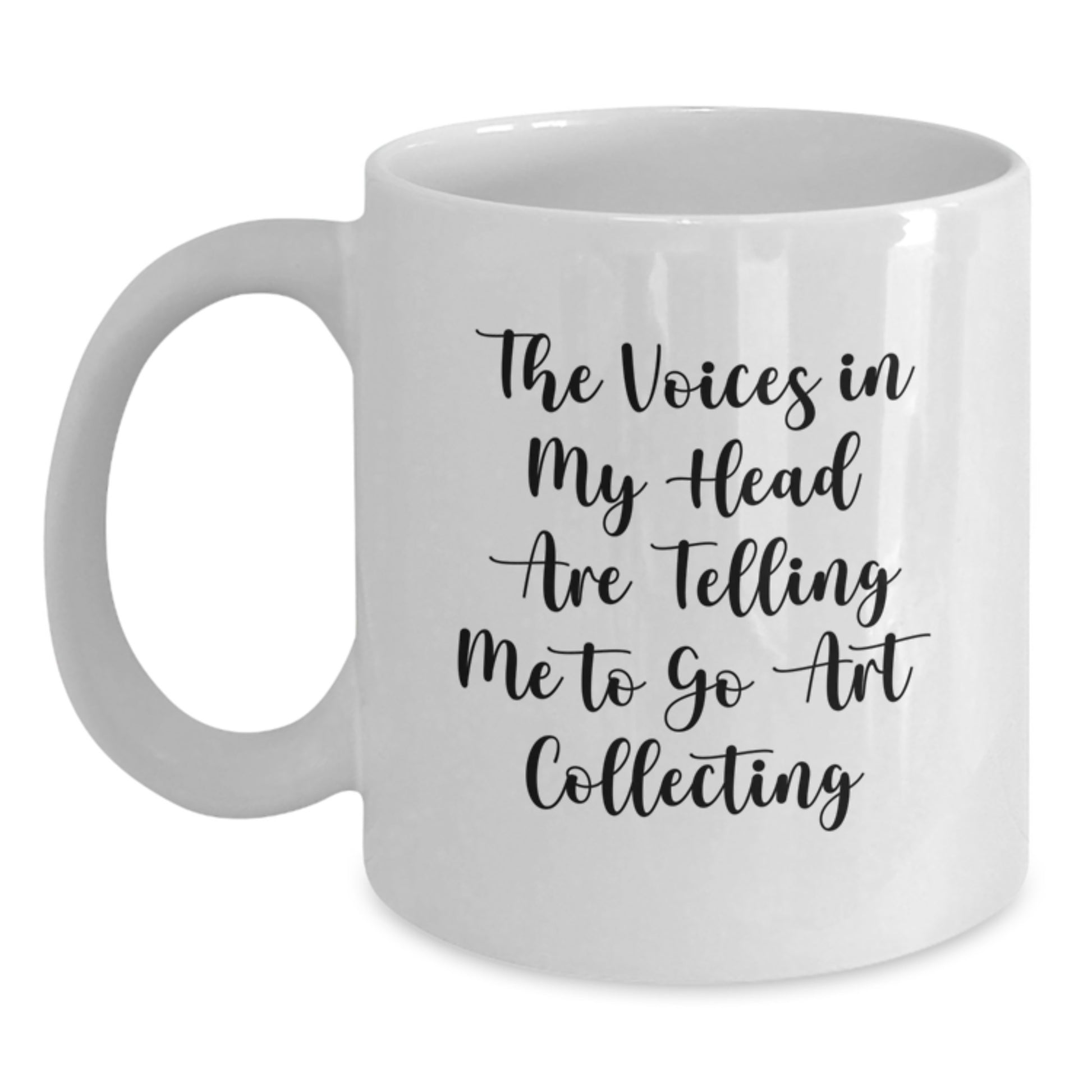 Funny Art Collecting Mugs for Friends, Unique White Coffee Mug Gifts from Women to Art Collecting Lovers - Main