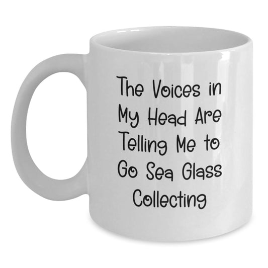 Funny Sea Glass Collecting White Coffee Mug Gifts from Friends and Family for Christmas - Main