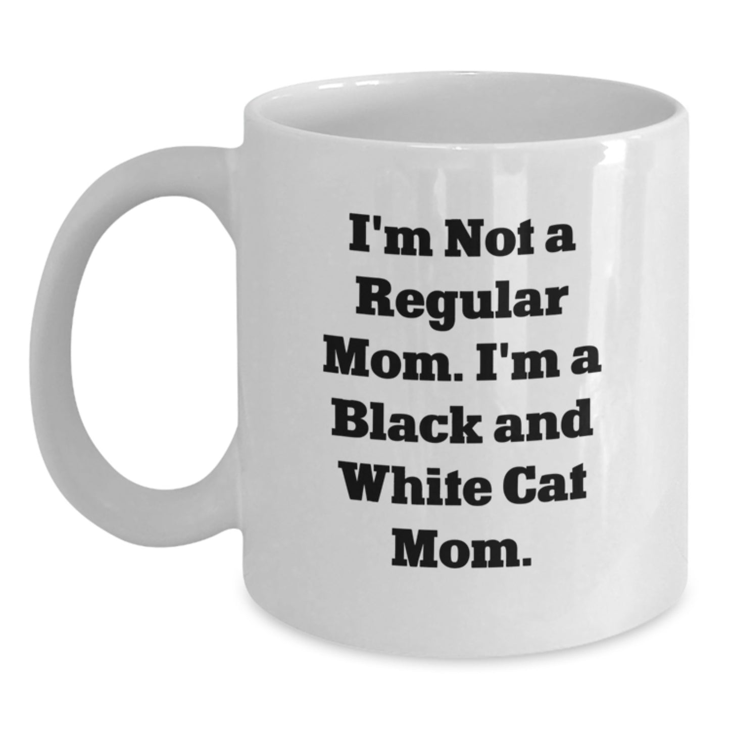 Funny Black and White Cat Mom Gifts from Mom to Black and White Cat Lovers for Graduation Unique Gifts - Main