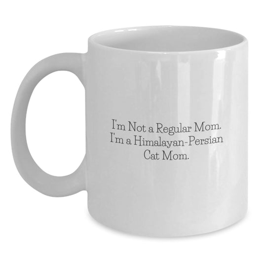 Himalayan-Persian Cat Mom Funny White Coffee Mug, Gifts from Family to Friends, Unique Graduation Unique Gifts for Himalayan-Persian Cat Lovers - Main