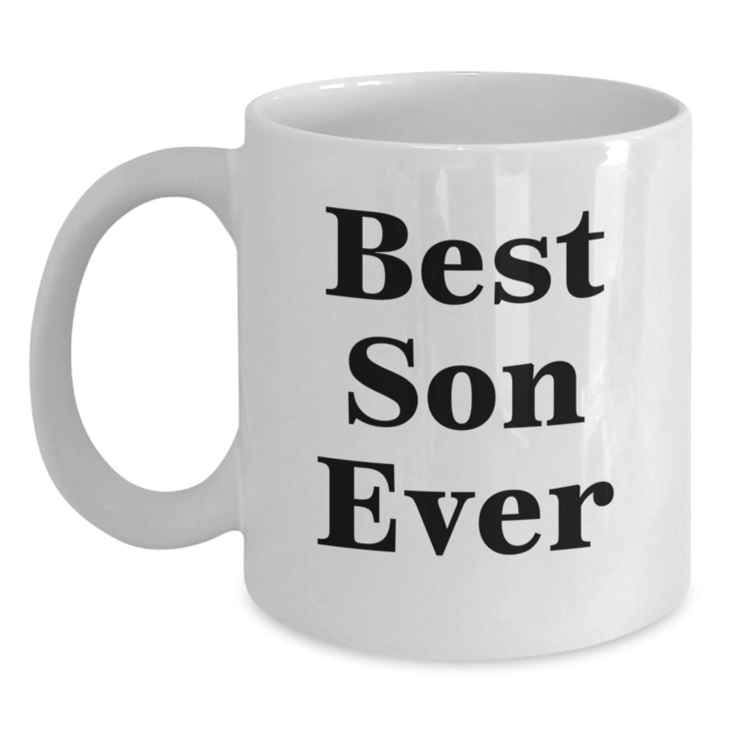 Funny Son Gifts from Mom and Dad, Best Son Ever Coffee Mug for Christmas Unique Gifts, White Ceramic 11oz or 15oz Capacity - Main