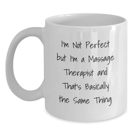 Funny Massage Therapist Gifts from Family - White Coffee Mug for Christmas Unique Presents - Main