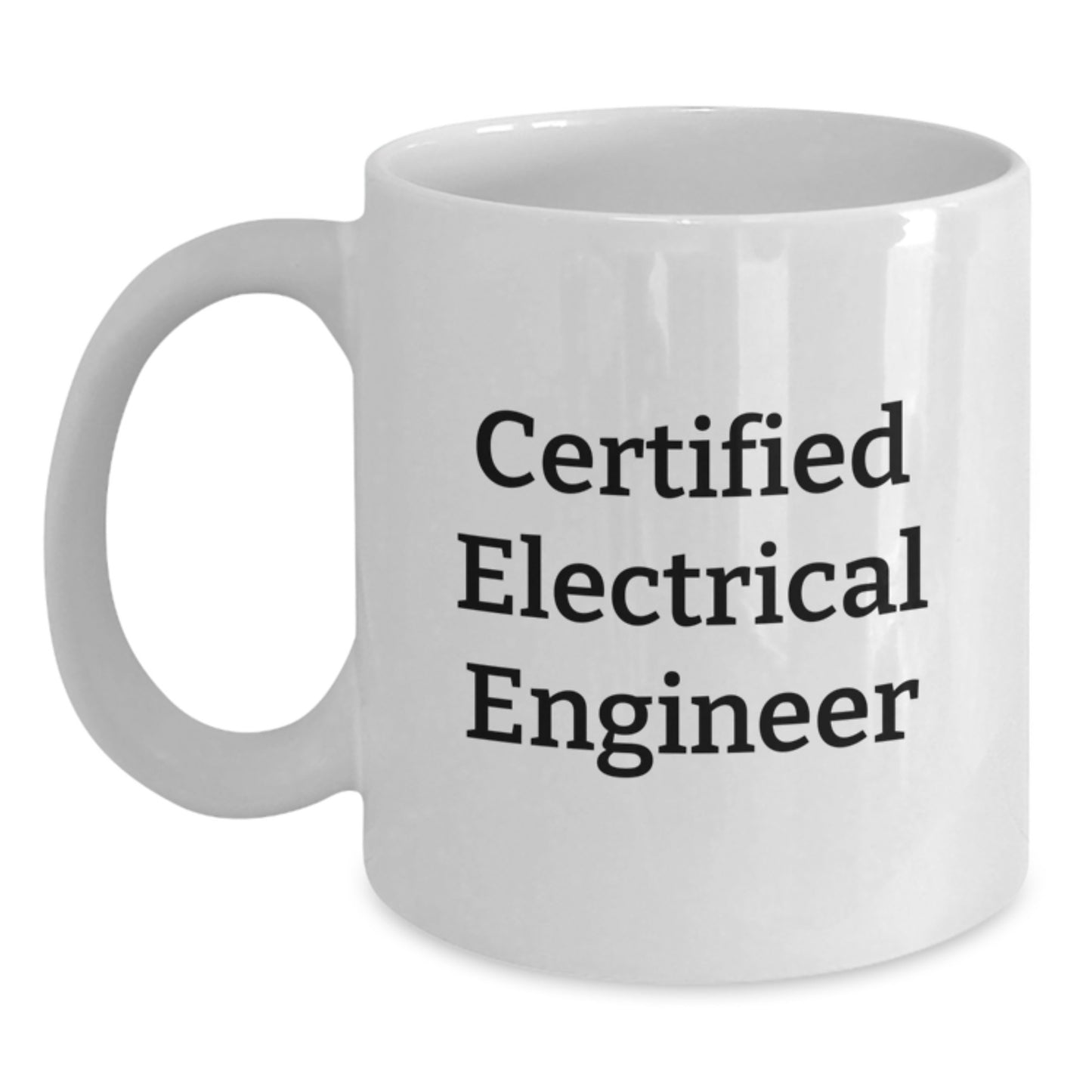 Funny Electrical Engineer Gifts from Family for Him - 'I'm not a morning person, but I'll drink coffee all day' White Coffee Mug, Graduation Unique Gifts - Main