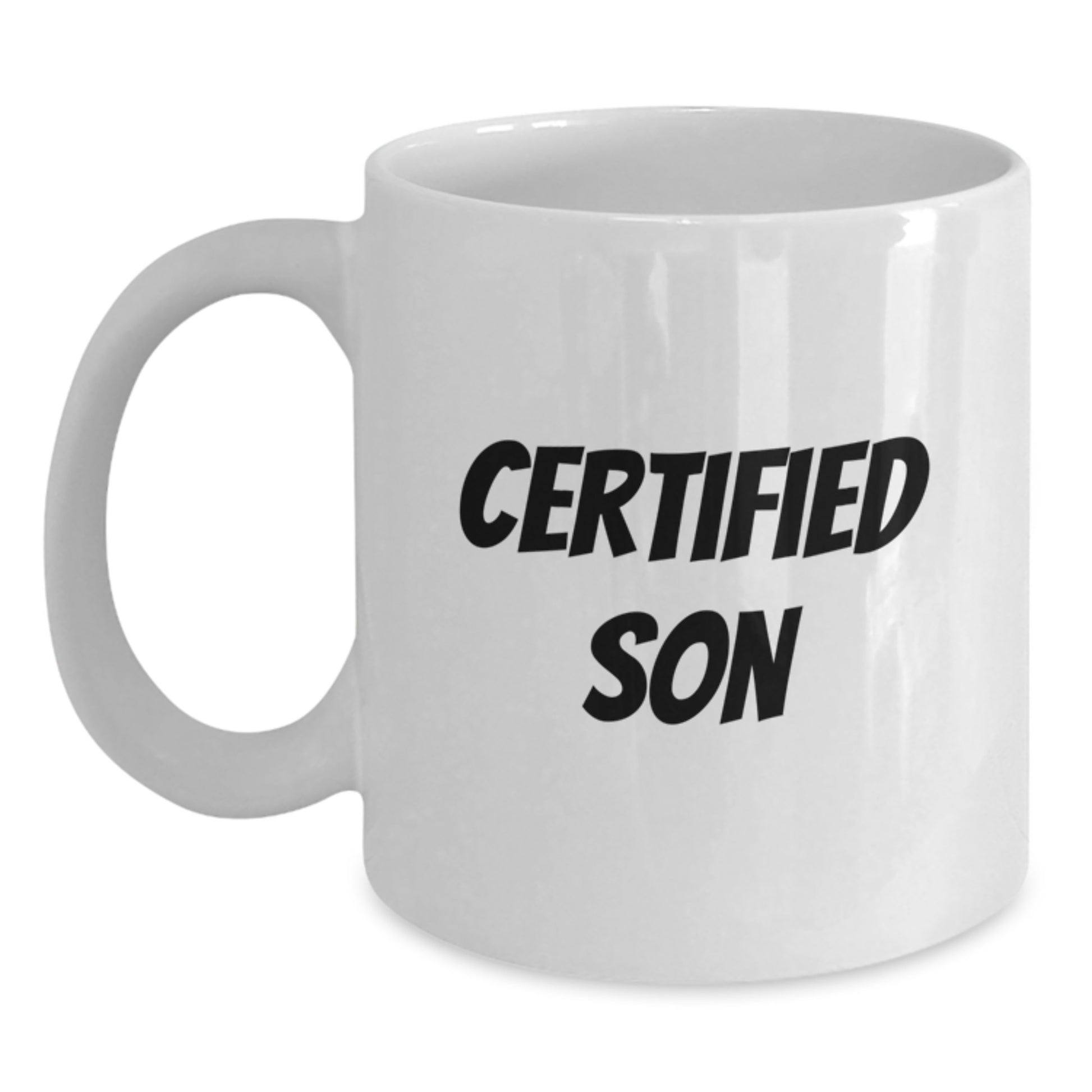 Funny Son Gifts - Love You More Than Coffee Mugs from Mom to Son on Valentine's - White 11oz or 15oz Ceramic Mug - Main