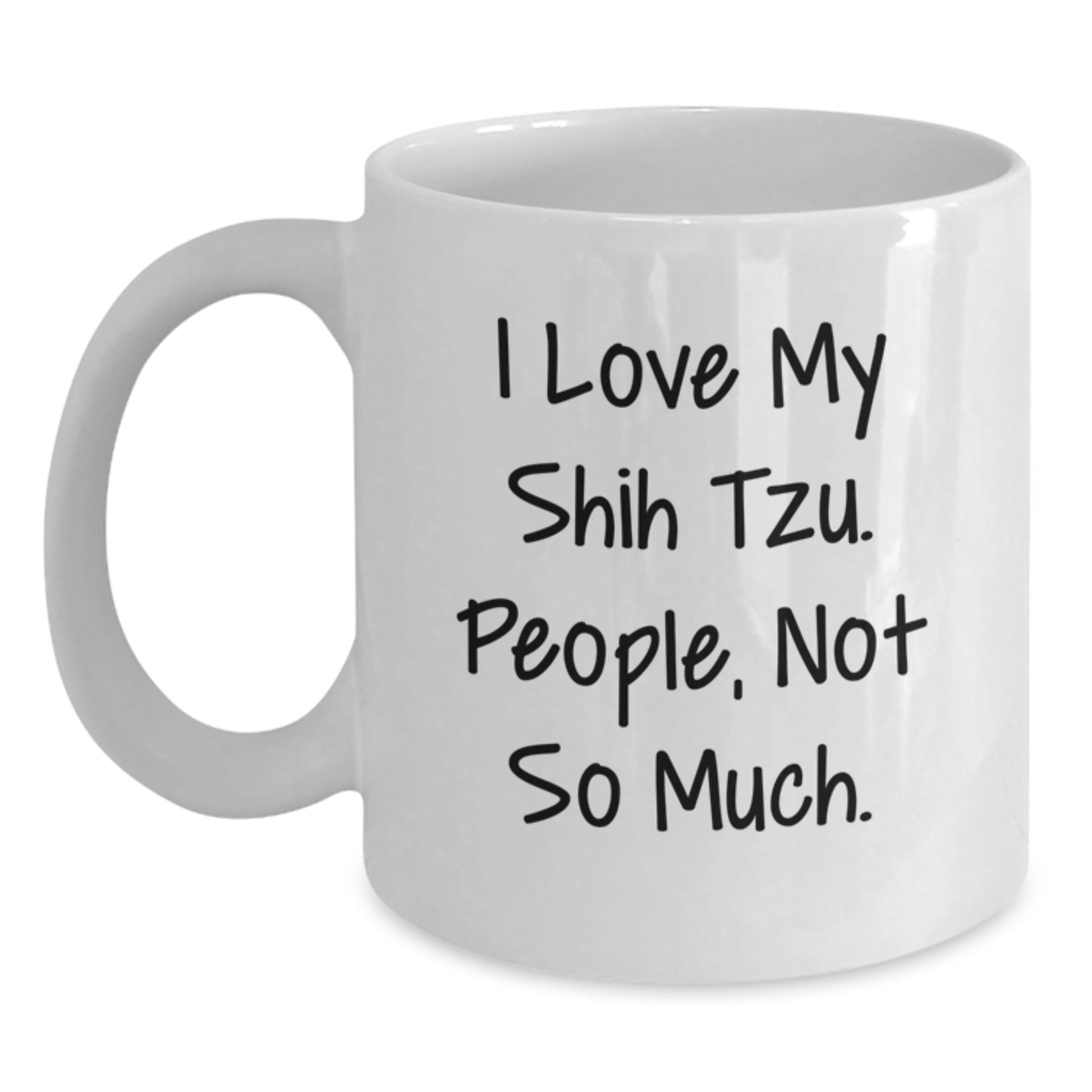 Funny Shih Tzu Dog Lover Gifts from Men to Friends Unique Christmas Memorable Presents for Shih Tzu Dog Enthusiasts White Coffee Mugs - Main