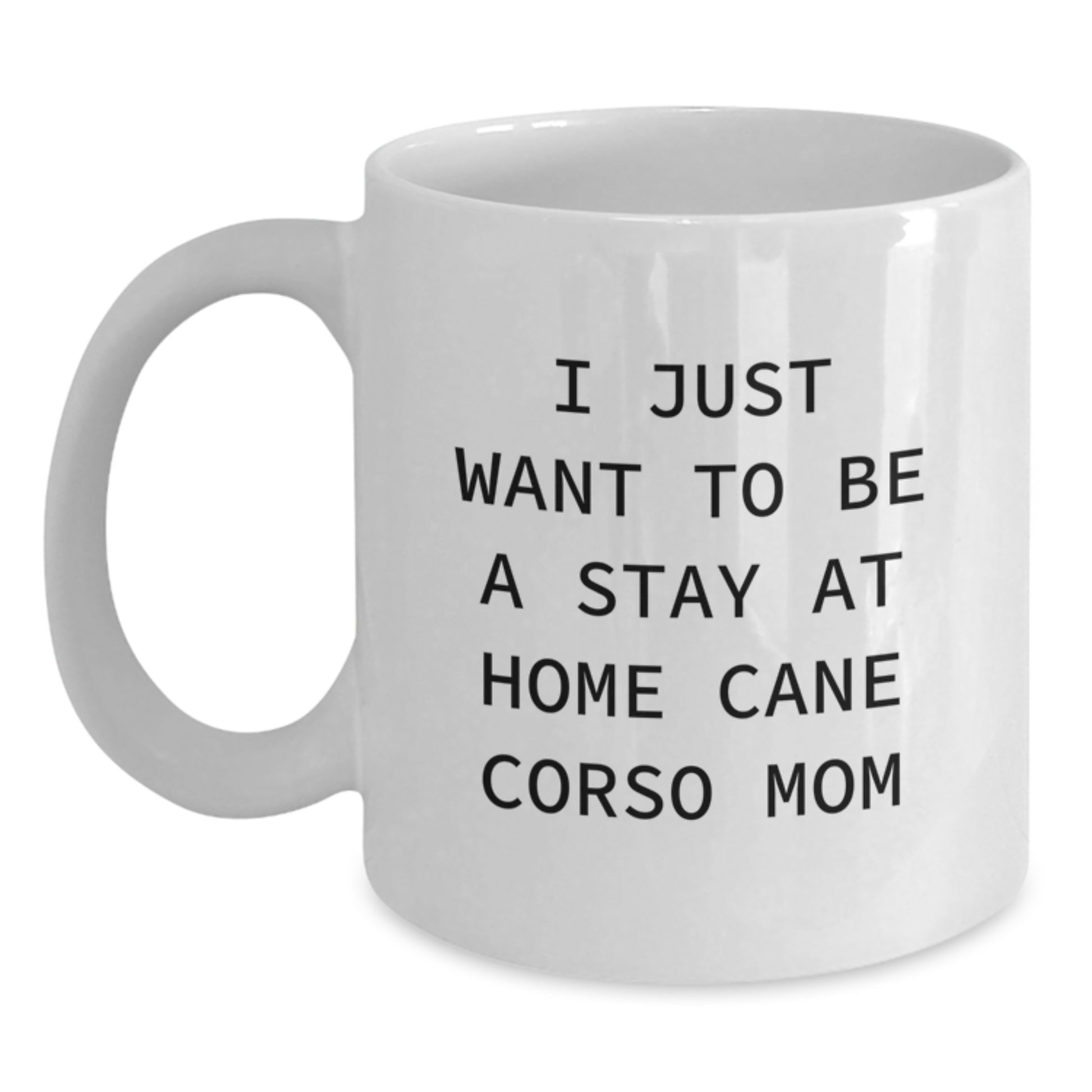 Funny Cane Corso Dog Mom Gifts from Friends on Valentine's - White Coffee Mug - Main