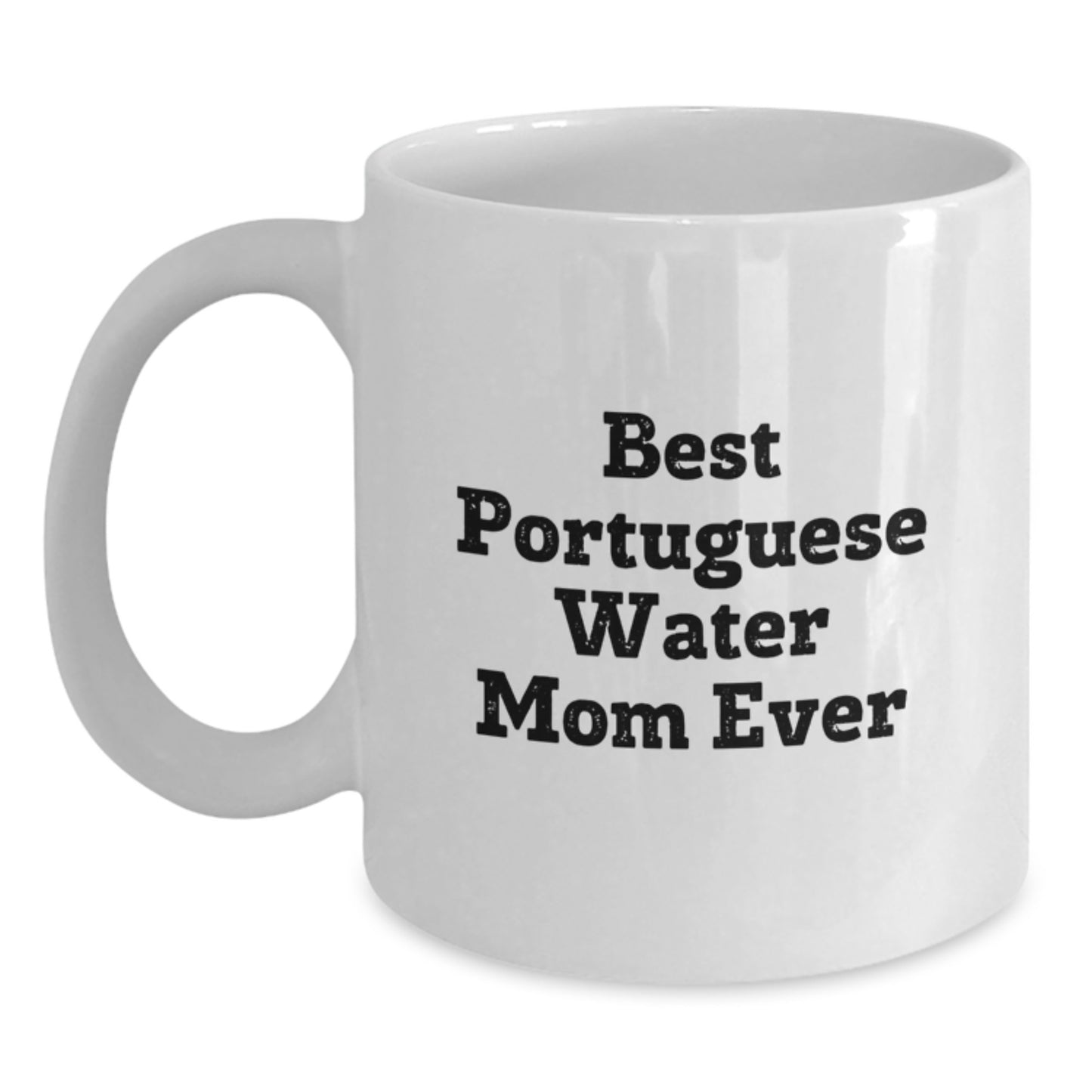 Funny Portuguese Water Dog Mom Gifts from Friends for Portuguese Water Dog Lovers Birthday Unique White Coffee Mugs - Main