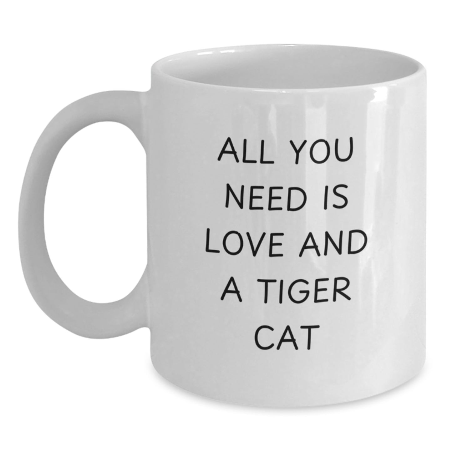 Tiger Cat White Coffee Mugs Funny Gifts from Men to Women Friends Family for Christmas Unique Unique - Main