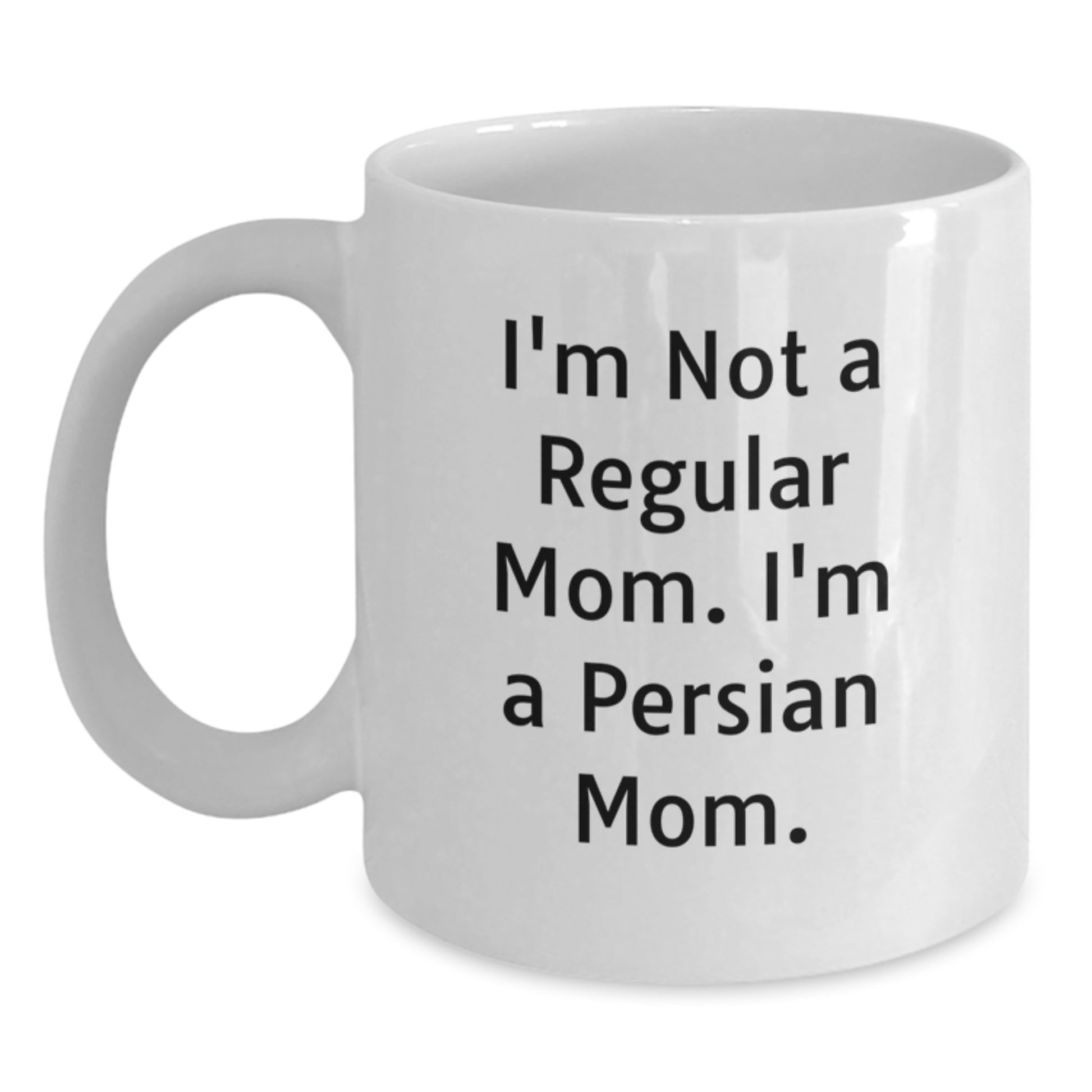 Funny Persian Cat White Coffee Mugs Gifts for Mom from Daughter - Christmas Unique Gifts - Main