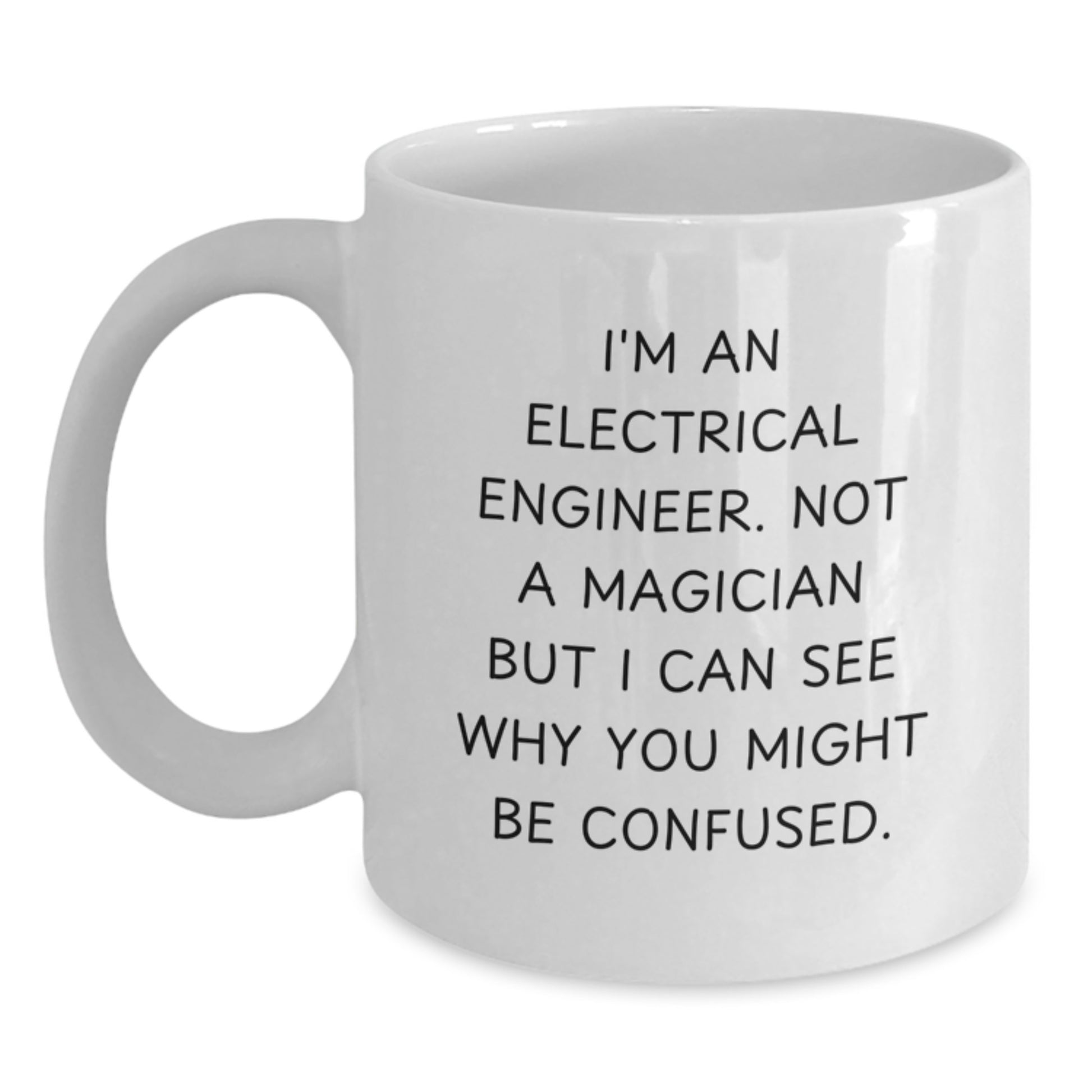 Funny Christmas Unique Gifts for Electrical Engineers - White Coffee Mugs from Friends, Family - Main