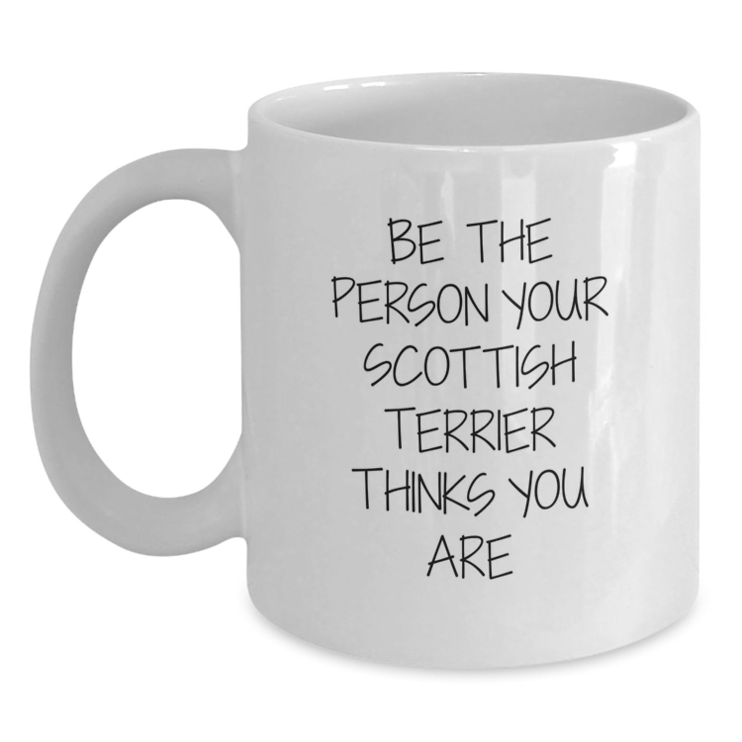Scottish Terrier Dog Lovers Funny White Coffee Mugs Gifts for Friends and Family from Men, Scottish Terrier Dog Birthday Unique Gifts - Main