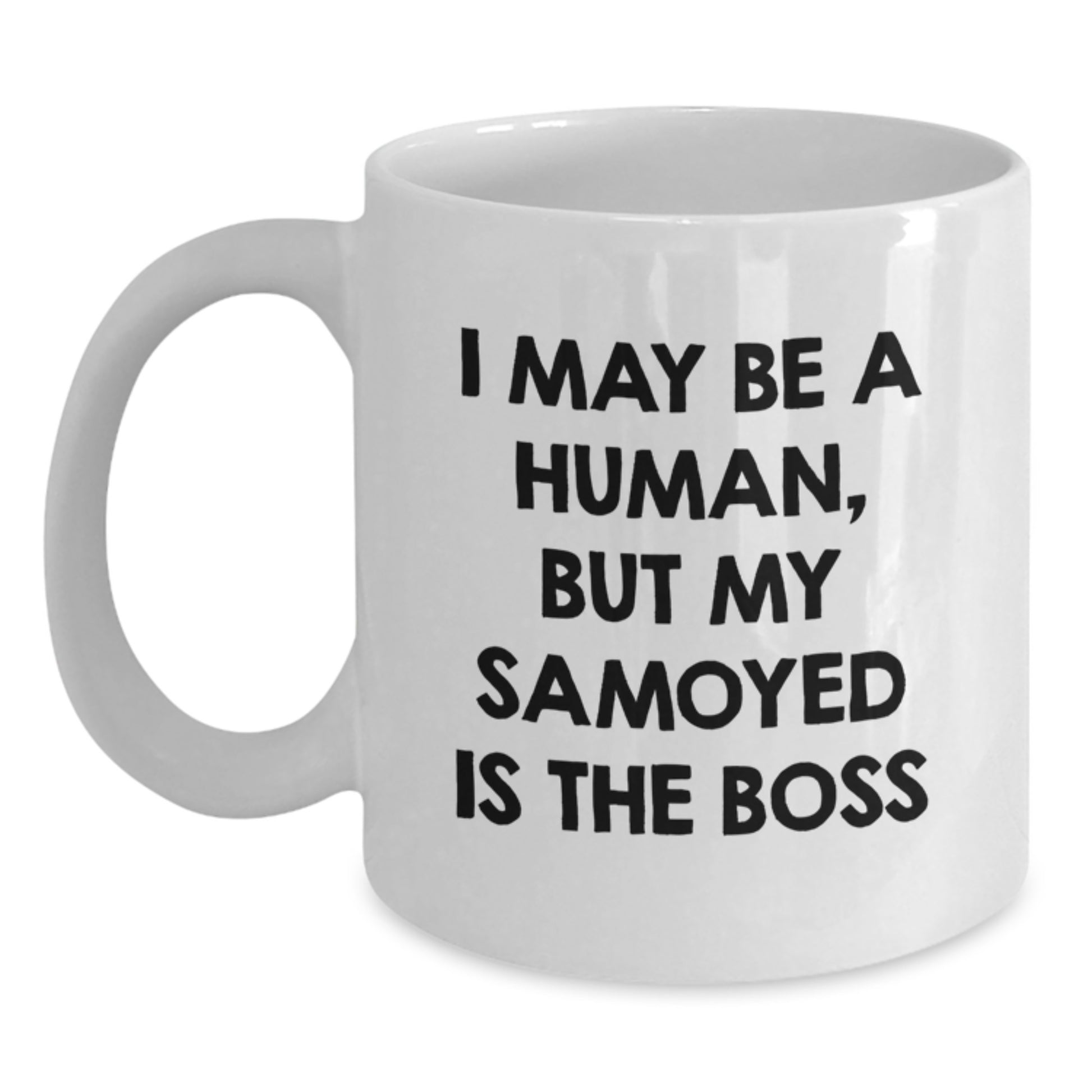 Funny Samoyed Dog White Coffee Mug Gifts from Men for Valentine's Unique - Main
