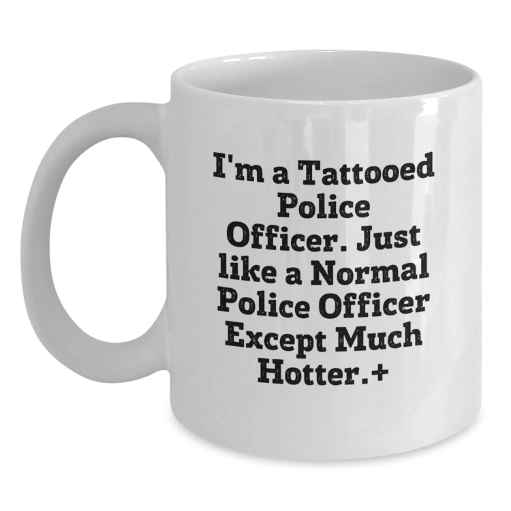 Funny Police Officer Gifts, White Coffee Mugs for Police Officer, Unique Christmas Unique Gifts from Men to Police Officer - Main