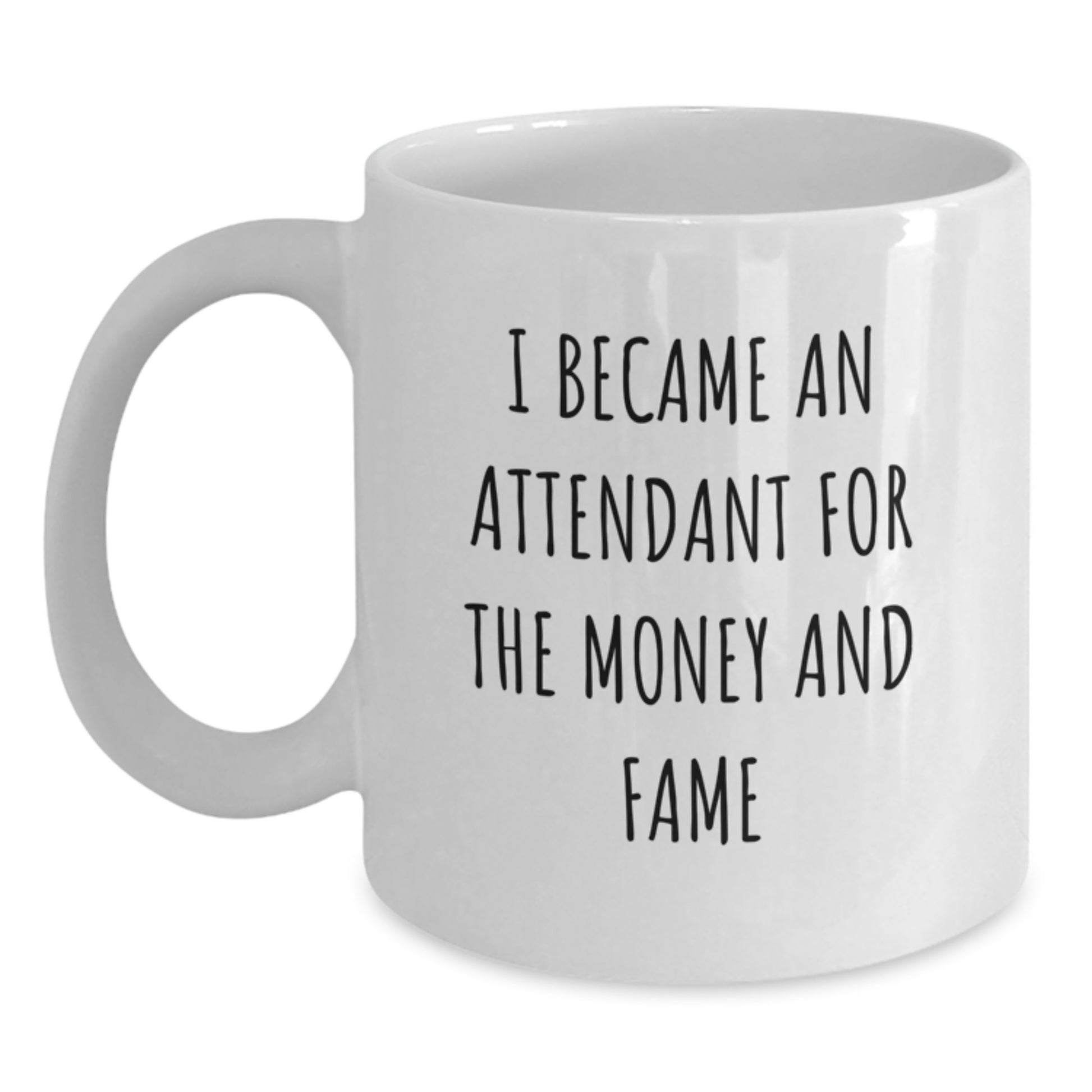 Funny Attendant Christmas Unique Gifts from Friends for Attendant Unique White Coffee Mug - Main