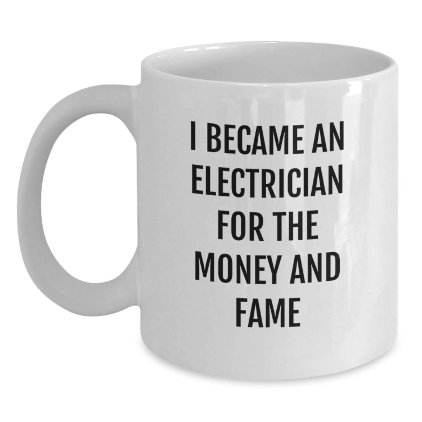 Funny Electrician Quote Gifts for Men from Friends, White Coffee Mug, Perfect for Electrician - Main