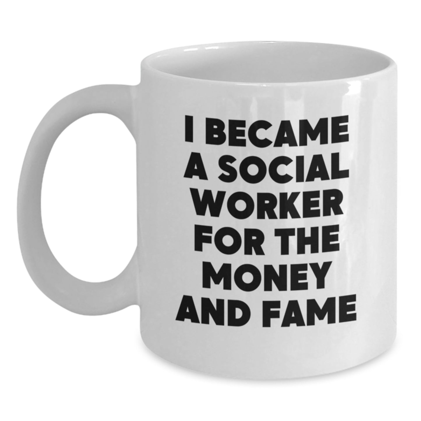 Funny Social Worker Mugs, Gifts from Friends for Social Worker, White Coffee Mug Valentine's Unique - Main