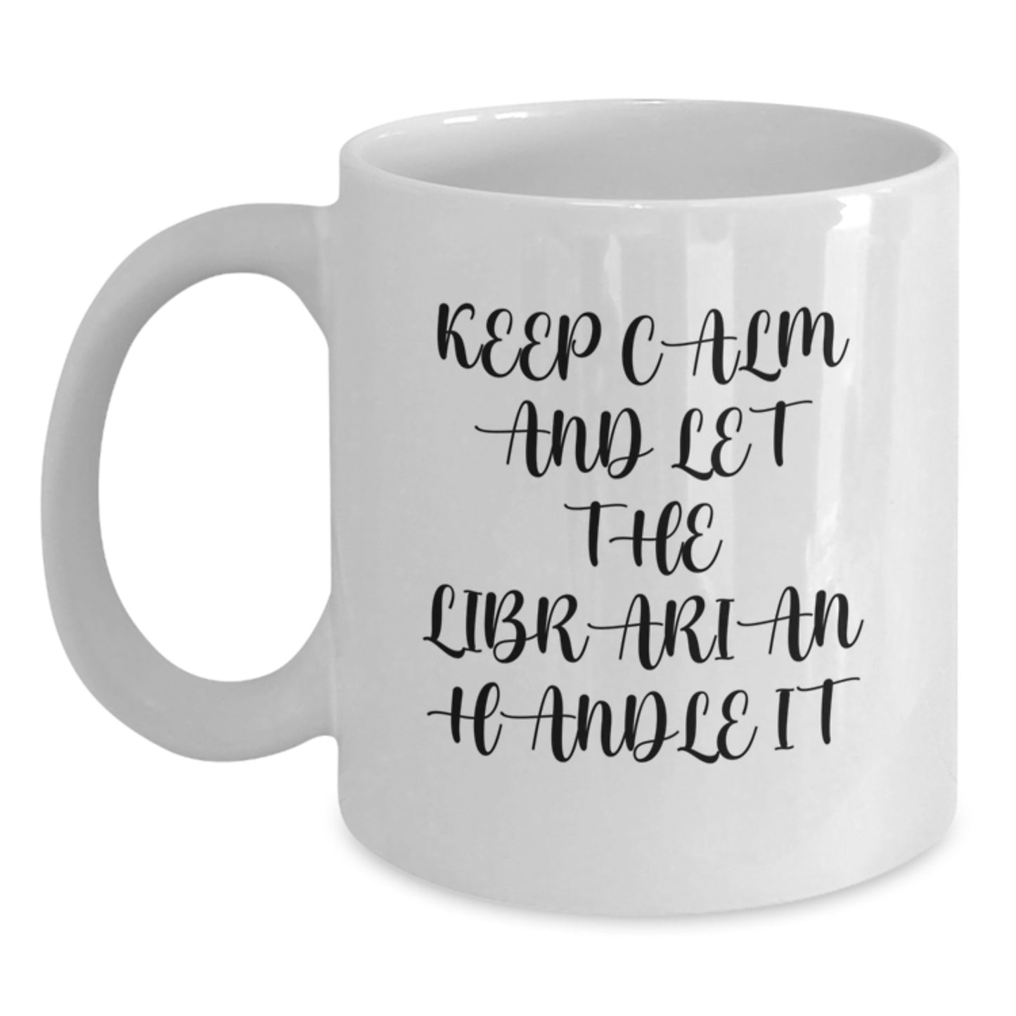 Funny Librarian White Coffee Mugs Gifts for Librarians from Friends and Family this Christmas - Main