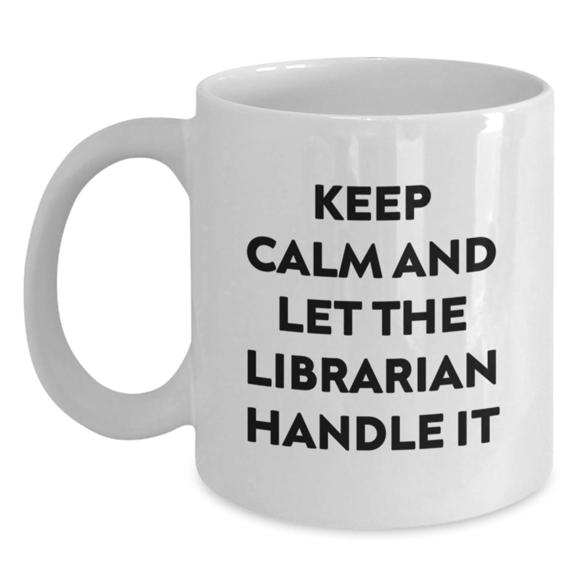 Funny Librarian White Coffee Mugs Gifts from Friends for Librarian Christmas Unique - Main
