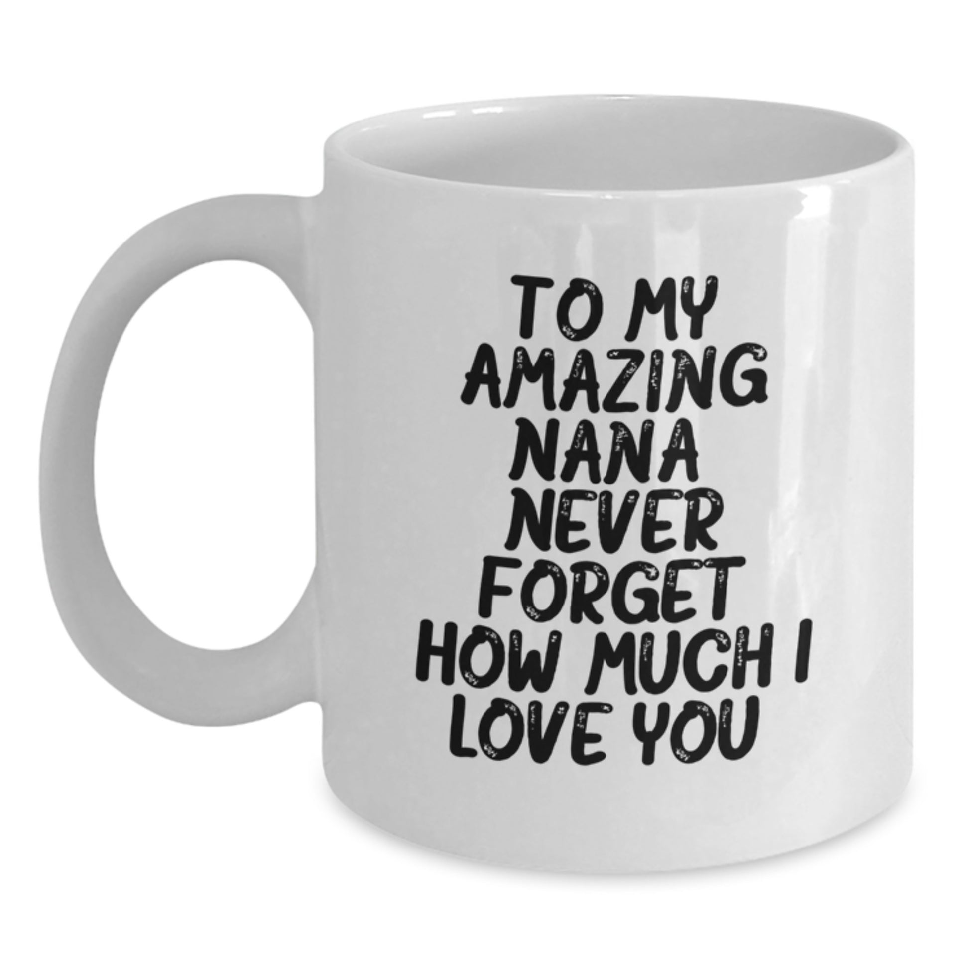 Funny Nana Gifts for Women, White Coffee Mug with 'To My Amazing Nana' Quote, Christmas Unique Gifts from Family - Main