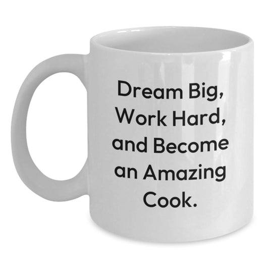Funny Cook Quote Inspirational Gifts for Men Women Friends Family - White Coffee Mug - Gifts from Men to Cook, Gifts for Cook on Christmas - Main