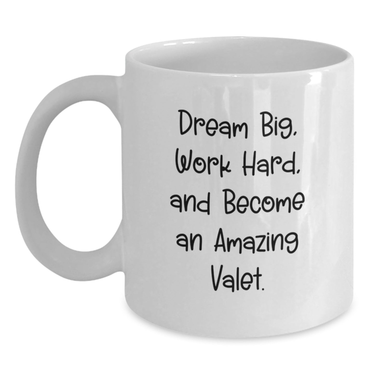 Funny Inspirational Valet Gifts for Men - White Coffee Mug - Gifts from Family to Become an Amazing Valet - Christmas Unique - Main