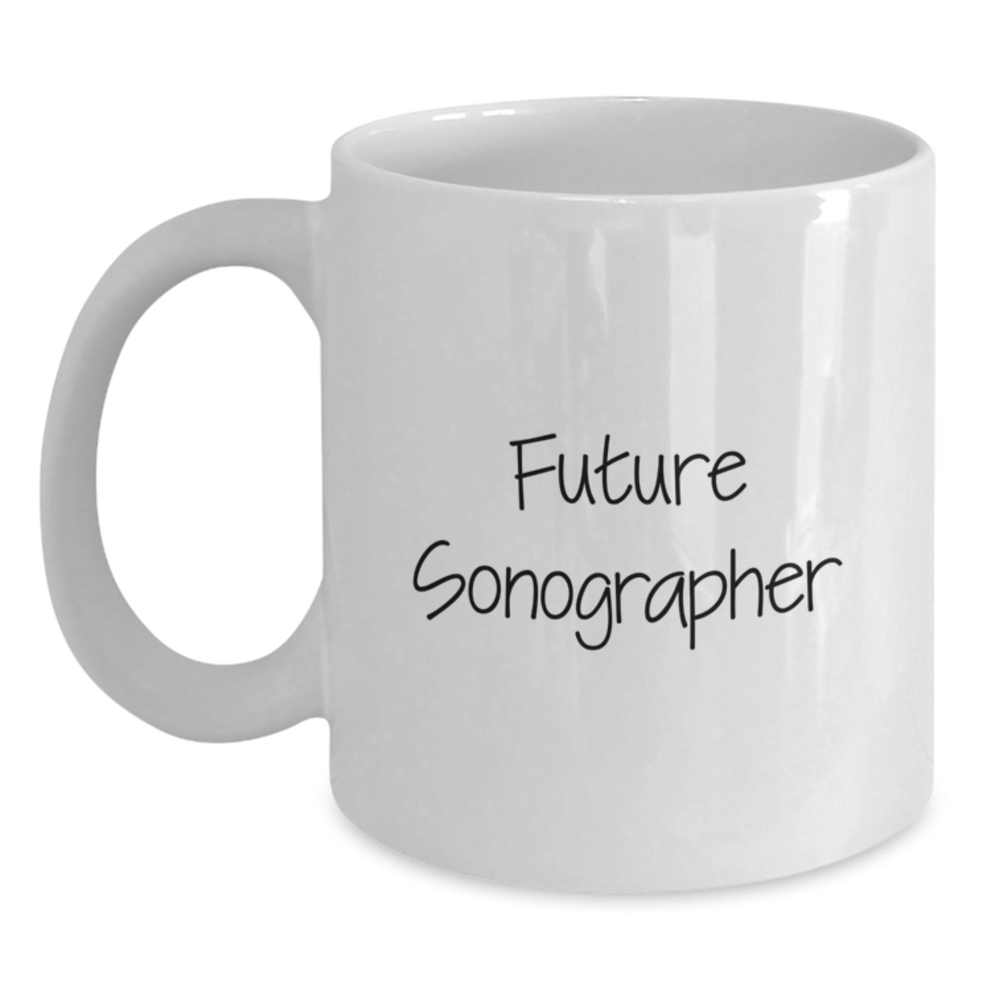Funny Sonographer Gifts for Future Sonographers, White Coffee Mugs, Christmas Unique Gifts from Friends, Family, or Coworkers for Men or Women - Main