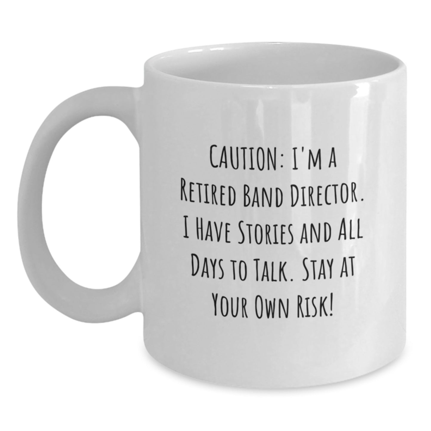 Funny Band Director Gifts from Men - White Coffee Mug for Christmas Unique Presents - Main