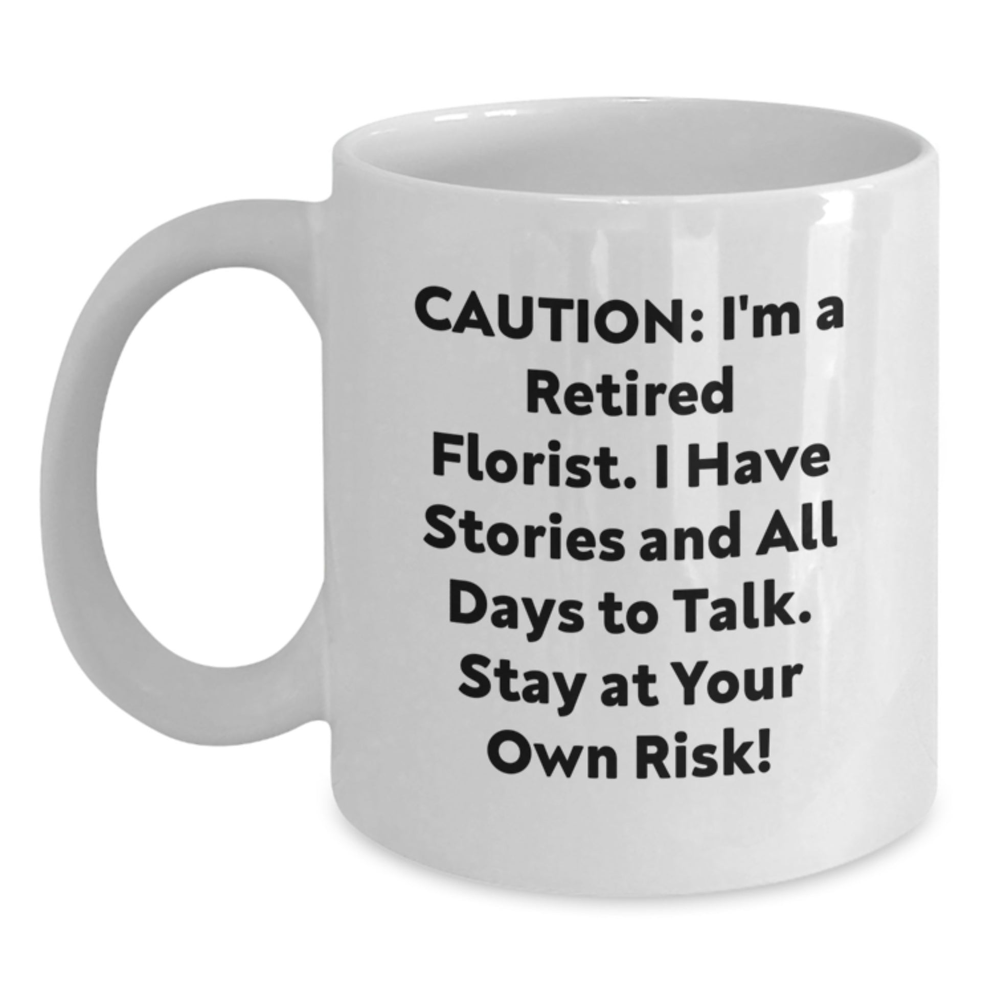 Funny Florist Gifts from Friends, White Coffee Mug for Florist, Christmas Unique Gifts - Main