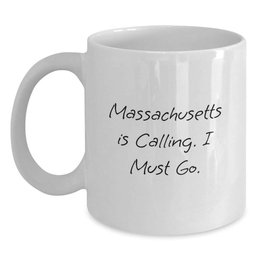Funny Massachusetts Quote Gifts for Friends from Massachusetts White Coffee Mug, Christmas Unique Gifts, White Coffee Mug for Women, Men, Friends, Family - Main