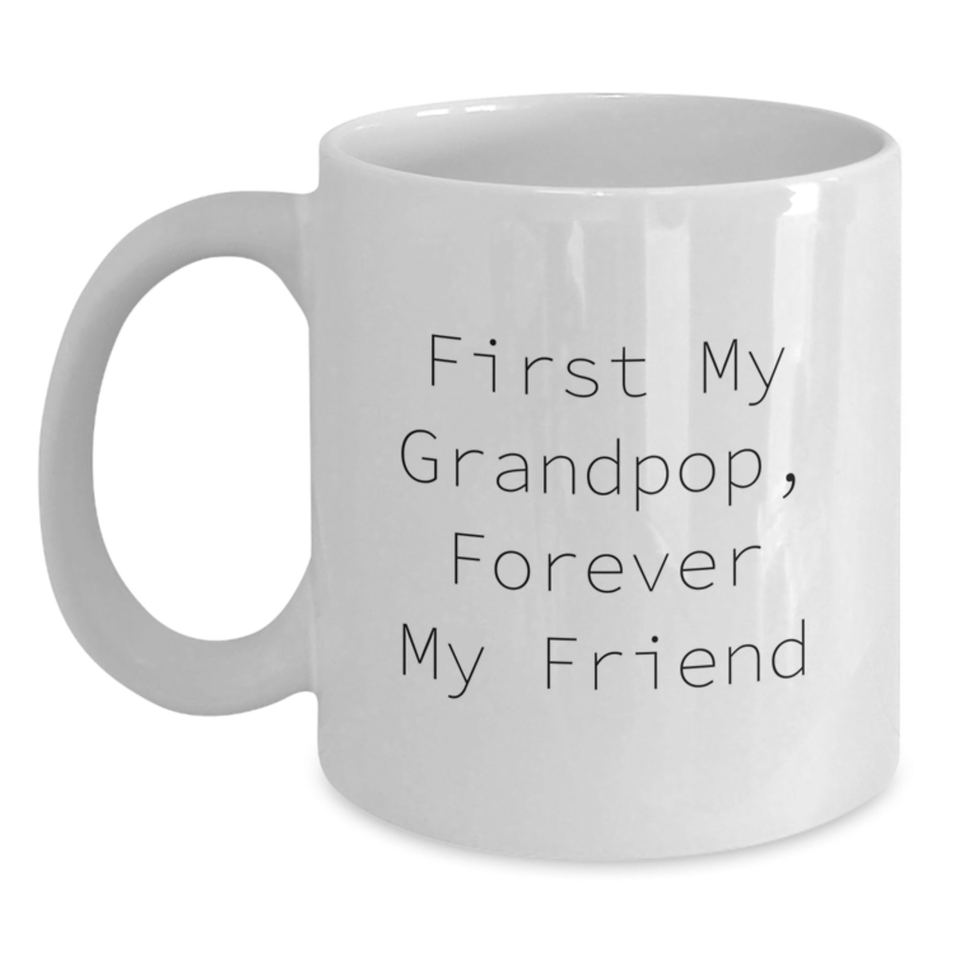 Funny Grandpop Quotes White Coffee Mug Gifts from Family to Grandpop for Christmas Unique - Main