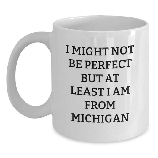 Funny Michigan Coffee Mugs Gifts for Men from Michigan, White Coffee Mugs, Michigan Lovers, Unique Christmas Unique Gifts - Main
