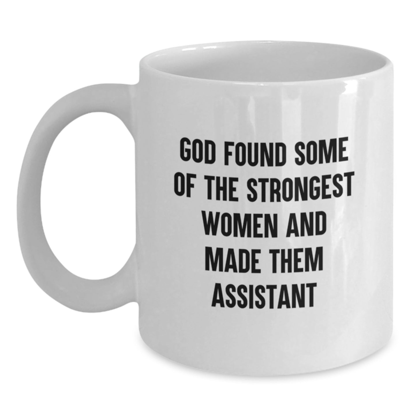 Funny Assistant Gifts from Men to Women White Coffee Mug Christmas Unique Presents - Main