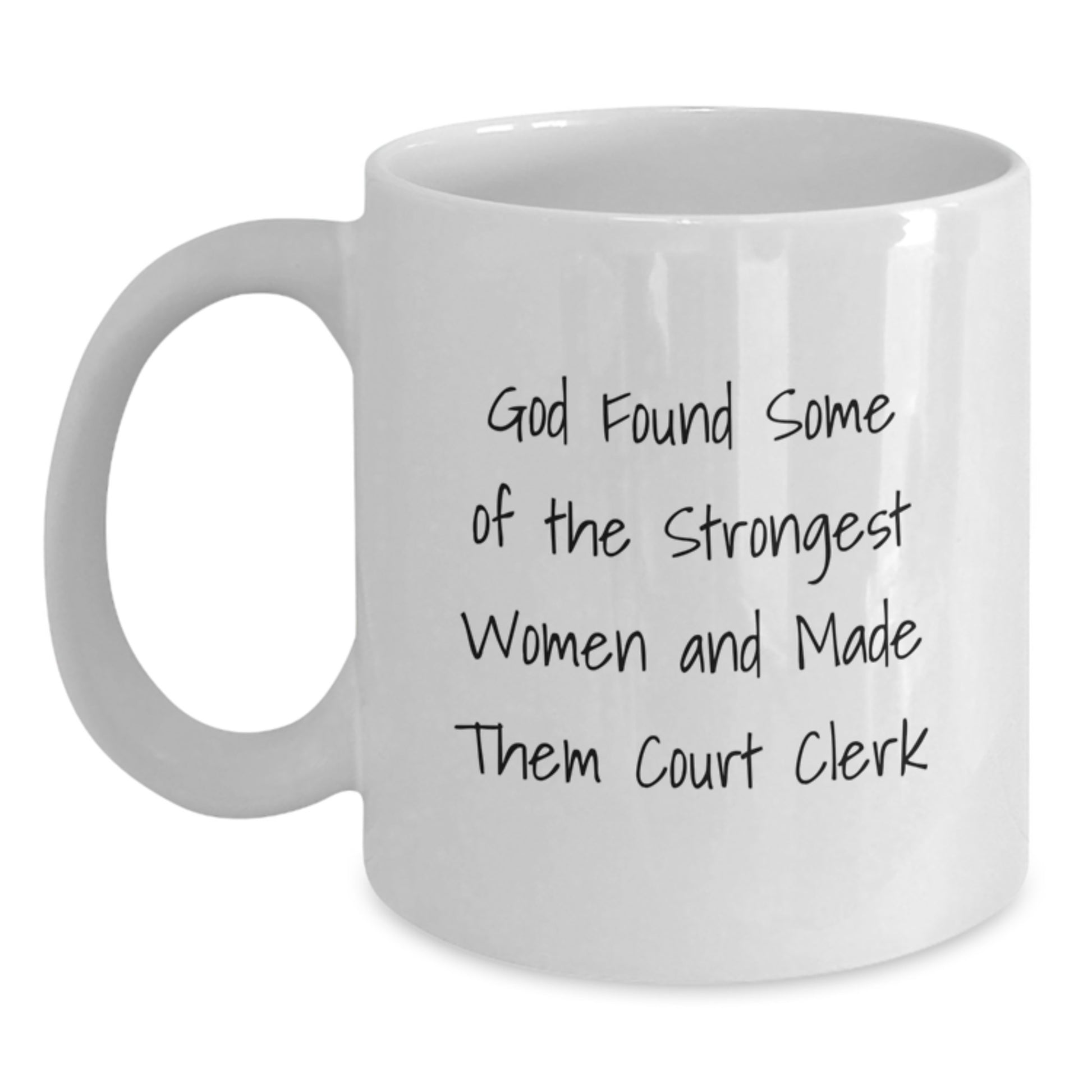 Funny Court Clerk Gifts, White Coffee Mugs with Inspirational Quotes for Court Clerk, Unique Christmas Unique Gifts from Friends to Family Court Clerks - Main