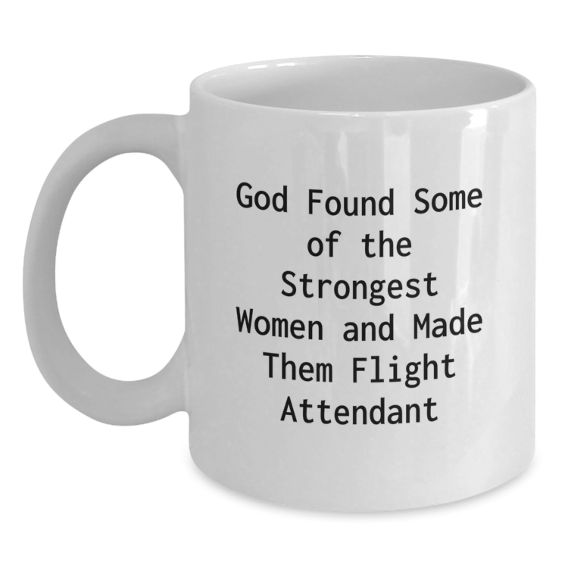 Gifts for Flight Attendants, Funny White Coffee Mug, Christmas Unique Gifts from Friends, Family, or Coworkers - Main
